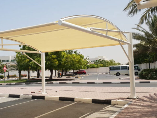 Double Hanging Top Support Cantilever Car Parking Shades - Image 2