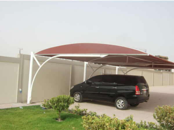 Down Support Cantilever Car Parking Shades